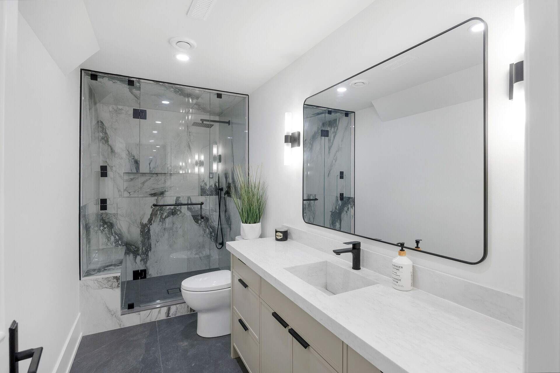 A bathroom renovated by Platinum Bathrooms